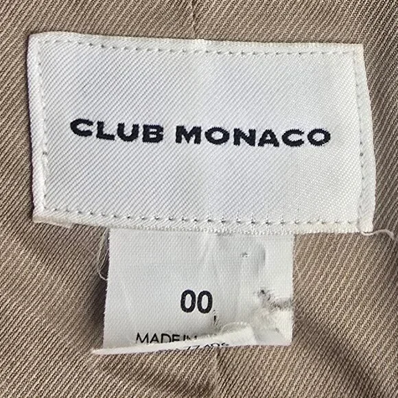 Club Monaco Brown Houndstooth Blazer